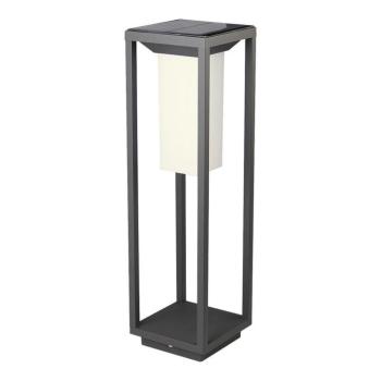 Szolár LED állólámpa mozgásérzékelővel, 2w, 3000K, meleg fehér, 280lm, 120°, szürke, IP65, V-TAC, 21785