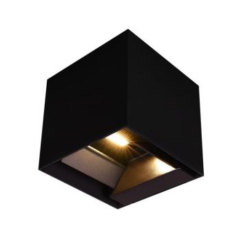 Szolár LED fali lámpa mozgásérzékelővel, 9w, CCT, 800lm, 90°, fekete, IP65, V-TAC, 23770 kép