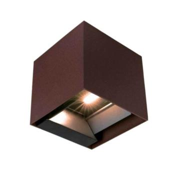 Szolár LED fali lámpa mozgásérzékelővel, CCT, 800lm, 90°, corten, IP65, V-TAC, 23824 kép