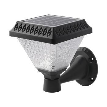 Szolár LED fali lámpa távirányítóval, 0,8w, CCT, 75lm, 90°, fekete, IP44, V-TAC, 93578 kép