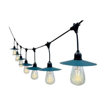 Szolár LED fényfüzér 15 db izzó, 3w, 3000K, meleg fehér, 50lm, 300°, IP44, V-TAC, 23034