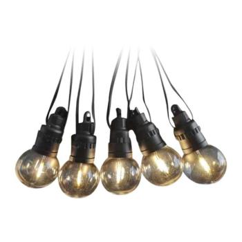Szolár LED fényfüzér távirányítóval, 12 db izzó, 0,5w, 3000K, meleg fehér, 300lm, 270°, IP44, V-TAC, 7804 kép