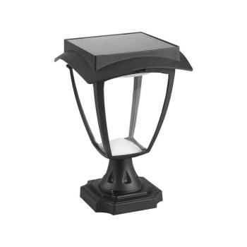 Szolár LED kerti állólámpa, 2w, 3000K, meleg fehér, 110lm, 170°, matt fekete, IP65, V-TAC, 2893 kép