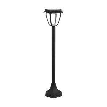 Szolár LED kerti állólámpa, 2w, 3000K, meleg fehér, 110lm, 170°, matt fekete, IP65, V-TAC, 2894 kép