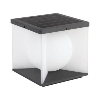 Szolár LED kerti állólámpa távirányítóval, 3000K, meleg fehér, 40lm, fekete, fehér, IP65, V-TAC, 23351 kép