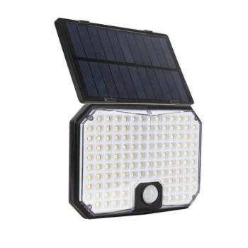 Szolár LED kerti fali lámpa mozgásérzékelővel SOLUX-W 2W 450lm 6000K (hidegfehér) IP44 3210340 VITO kép