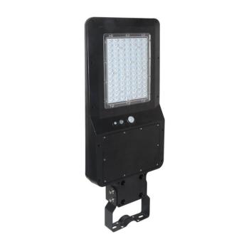 Szolár LED utcai lámpa, 40w, 6000K, hideg fehér, 6000lm, fekete, IP65, V-TAC, 5504 kép