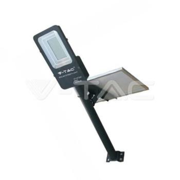 Szolár LED utcai lámpa, 6000K, hideg fehér, 4000lm, 120°, fekete, IP65, V-TAC, 95509 kép