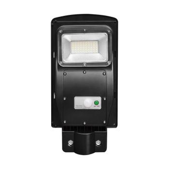 Szolár LED utcai lámpa, 6000K, hideg fehér, 800lm, 120°, fekete, IP65, V-TAC, 95532 kép