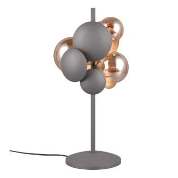 Szürke-aranyszínű asztali lámpa üveg búrával (magasság 50 cm) Bubble – Trio Select kép