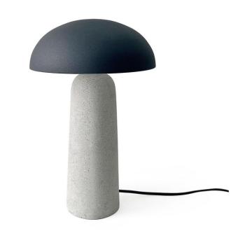 Szürke beton asztali lámpa fém búrával (magasság 39,5 cm) Delphine – Bizzotto
