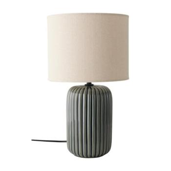 Szürke-bézs textil asztali lámpa (magasság 36 cm) Mizu – Ellos Home kép