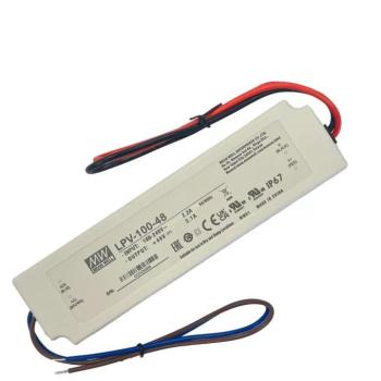 Tápegység MEAN WELL LPV-100-48 100W/48V/0-2,8A, IP67, fehér kép