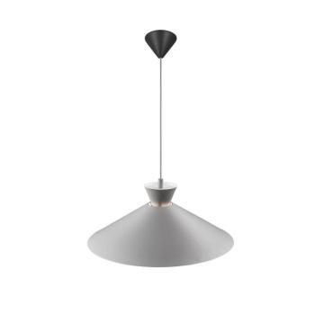 Tárcsás függőlámpa fém ernyővel, szürke, Ø 45 cm kép