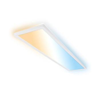 Tava A LED mennyezeti lámpa, CCT, 98 x 20 cm, fehér, távirányítóval