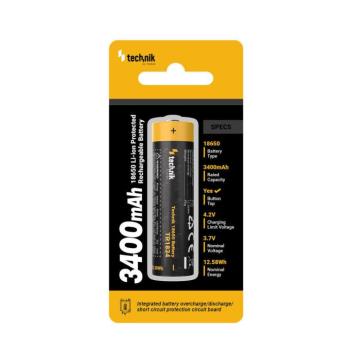 Technik Akkumulátor 18650 TR1834 3400mAh 3,7V B1, újratölthető, TR1834 kép