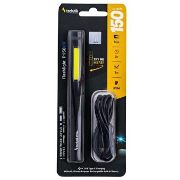 Technik Elemlámpa P150UV (akkumulátoros) LED+UV, USB-C (150 lumen), IPX4, újratölthető, MT-P150UV kép