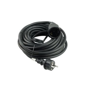 Technik Industrial Hosszabbító 1 utas 10m kábellel 3x1,5mm2 H07RN-F (IP44) 16A, MTI10M1-5M-BK kép