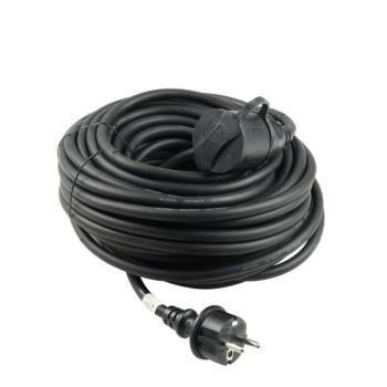 Technik Industrial Hosszabbító 1 utas 20m kábellel 3x1,5mm2 H07RN-F (IP44) 16A, MTI20M1-5M-BK kép