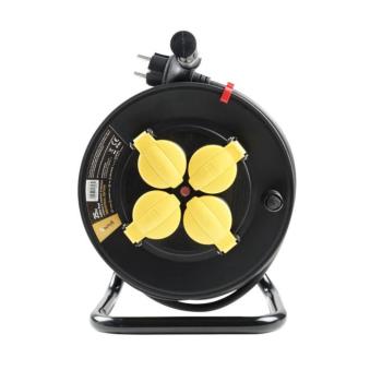 Technik Industrial Kábeldob 4-er 25m 1,5mm2 H07RN-F (IP44) 16A, MTI4K25M1-5-BK kép