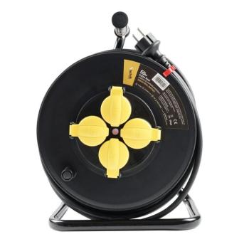 Technik Industrial Kábeldob 4-er 50m 1,5mm2 H07RN-F (IP44) 16A, MTI4K50M1-5-BK kép
