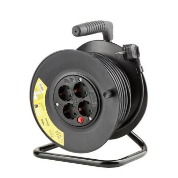 Technik Professional Kábeldob 4-er 25m 1,5mm2 (fekete) 16A, MT4K25M1-5-F kép