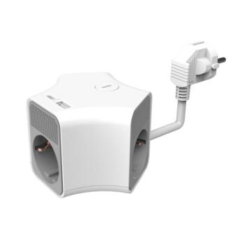 Technik Professional WG Elosztó Kocka 3 utas 1,4m kábel, USB-A, USB-C 16A, TPQ3W-USB kép