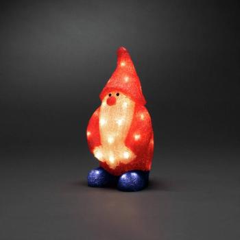 Télapó LED dísz figura, piros IP44 36 cm magas kép