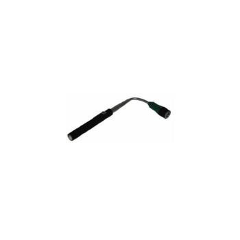 Teleszkópos LED lámpa mágneses-flexibilis fejjel 57 cm – fekete