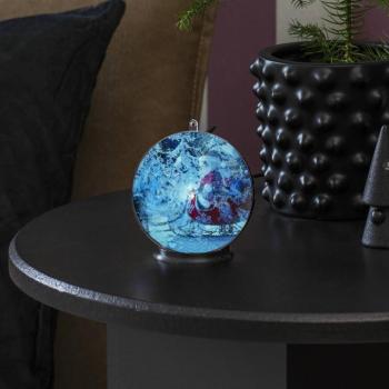 Téli táj 3D hologram gömb, 42 LED kép
