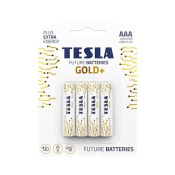 Tesla Batteries - 4 db Alkáli elem AAA GOLD+ 1,5V 1350 mAh 8594183392264 kép