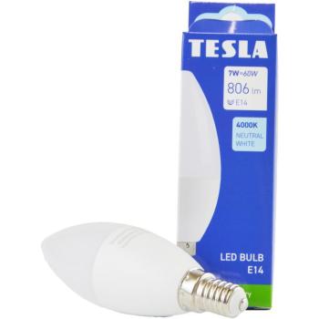 Tesla - CANDLE gyertya, E14, 7W, 230V, 806lm, 25000h, 4000K nappali fehér, 180 kép