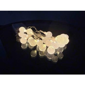 Tesla Orby dekoratív fényfüzér, 20 LED, 3000K, 2m + 30cm, 3x AA elem, időzítő, IP20 kép