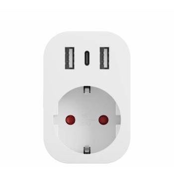 TESLA Smart Plug SP300 3 USB kép