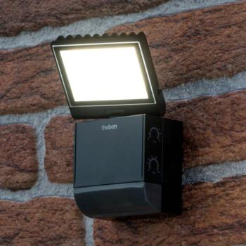 Theben LED kültéri fali lámpa theLeda S8-100, fekete, érzékelős kép