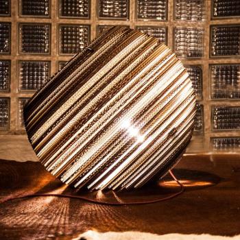 Think Paper Globe kartonból készült asztali világítás, Ø 44 cm kép