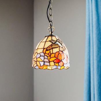 Tiffany stílusú függőlámpa COLIBRI kép