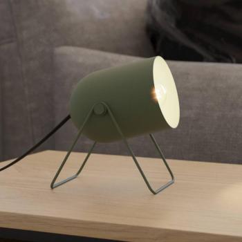 Tilston asztali világítás, sötétzöld, magasság 15 cm, acél, E14