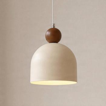 Timon lógó lámpa, taupe/bézs, Ø 17 cm, fém