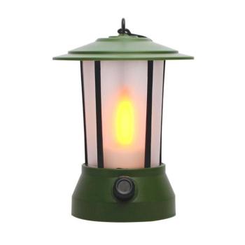 Tölthető lánghatású LED lámpás SPARKY 5W 5VDC zöld 1600K (meleg fehér) 5010280 VITO