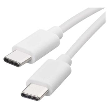Töltő- és adatkábel USB-C 2.0, USB-C 2.0, 1 m, fehér, EMOS, SM7027W kép
