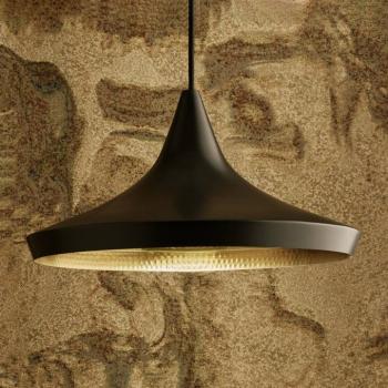 Tom Dixon Beat Wide LED függő lámpa, fekete