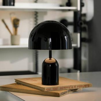 Tom Dixon BELL PORTABLE újratölthető asztali világítás, fekete, 28 cm IP44 kép