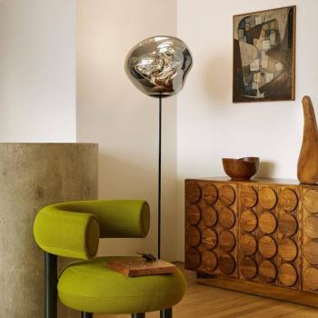 Tom Dixon LED álló lámpa Melt Cone Slim, króm színű, Euro kép