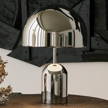 Tom Dixon LED asztali lámpa Bell, ezüst színű, 43 cm, dimmelhető kép