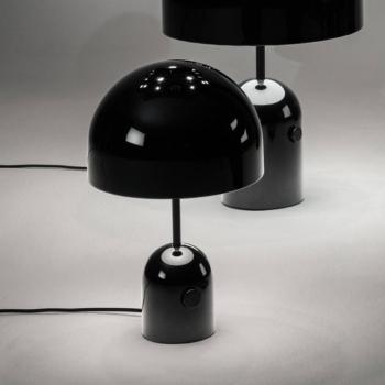 Tom Dixon LED asztali lámpa Bell, fekete, magasság 43 cm, dimmelhető kép