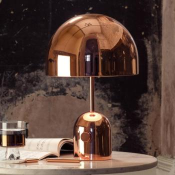 Tom Dixon LED asztali lámpa Bell, réz színű, 43 cm, dimmelhető kép