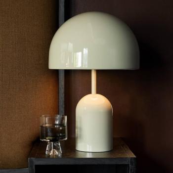 Tom Dixon LED asztali lámpa Bell, világosszürke, magasság 43 cm, dimmelhető kép
