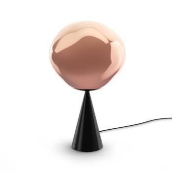 Tom Dixon LED asztali lámpa Melt Cone Fat, füst/fekete, 47 cm kép
