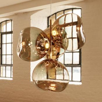 Tom Dixon LED csillár Melt Chandelier, bronz színű kép